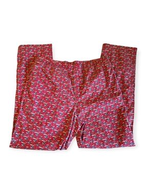 Vineyard Vines Pink and Red Patterned Cotton Pants